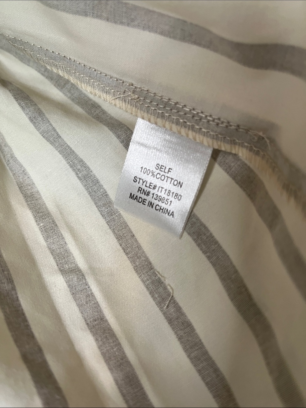 NWT Cottagecore Bow Tie Front Striped Flutter Sleeve Top - Brown & White - Picture 10 of 10